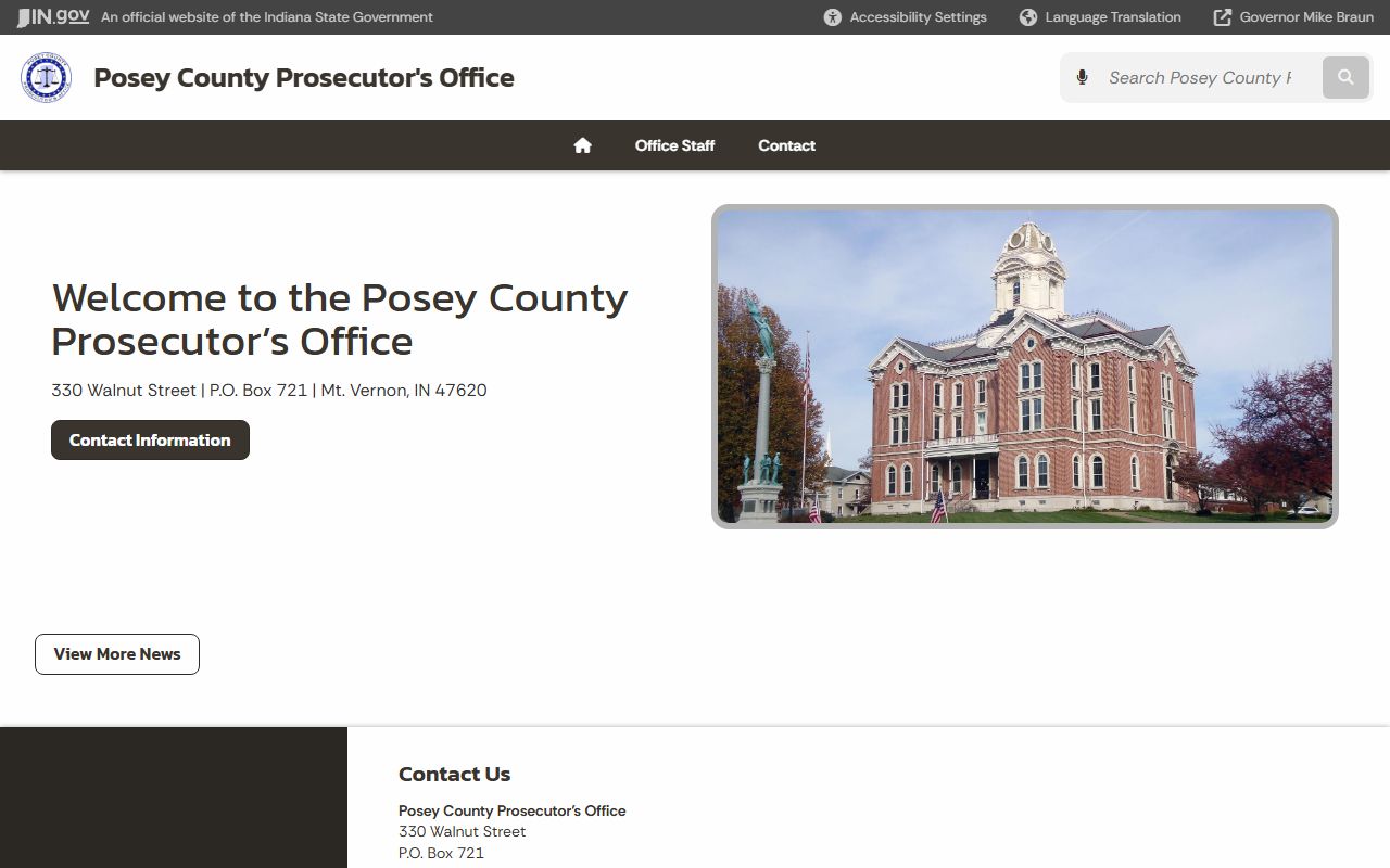 Posey County arrest records prosecutor court charges