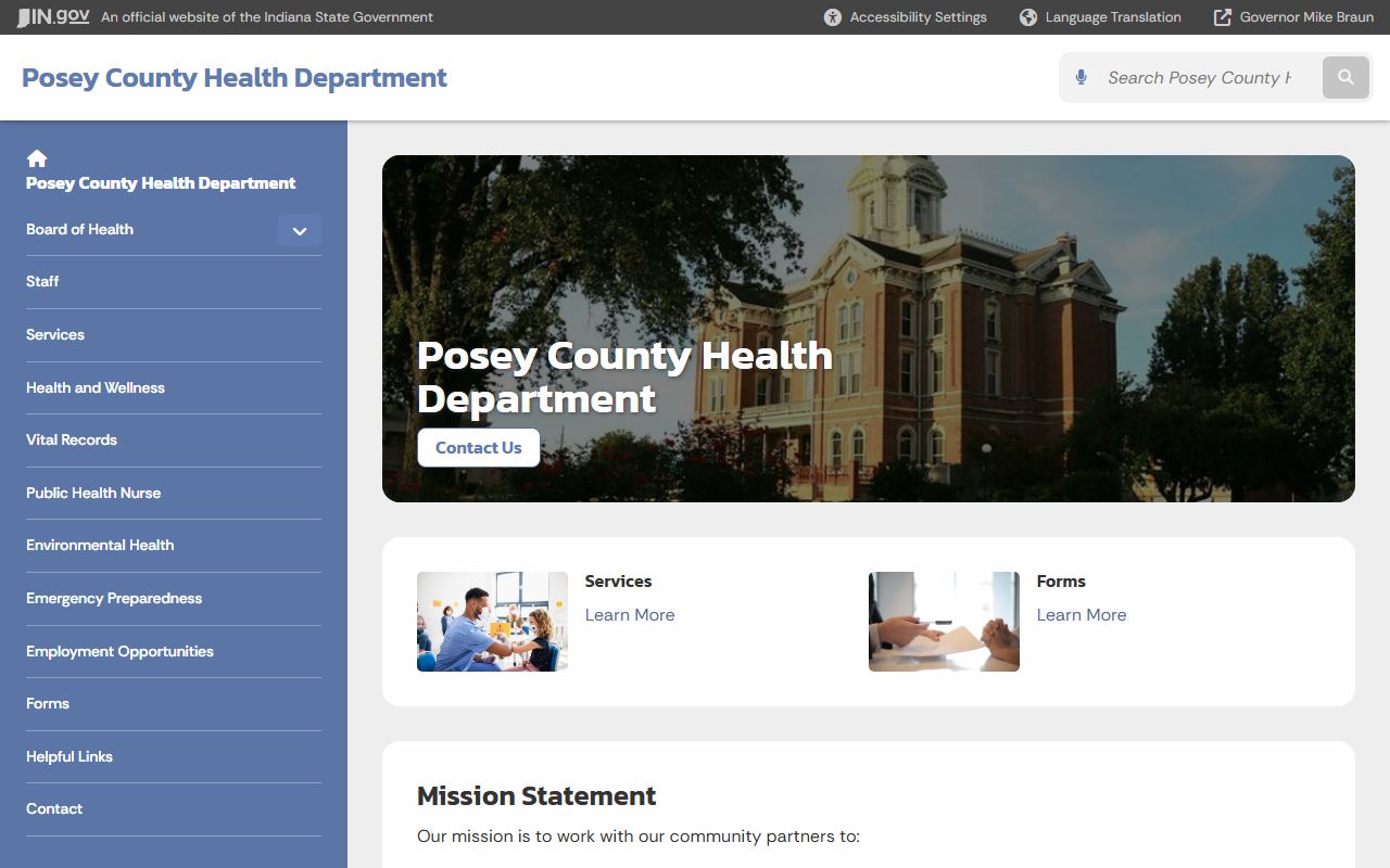Posey County traffic court records local office closure information